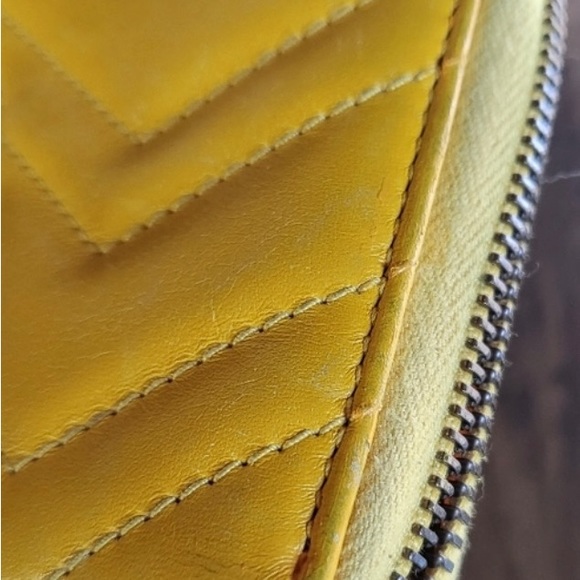 Authentic Gucci Yellow Leather Wallet - Picture 11 of 12